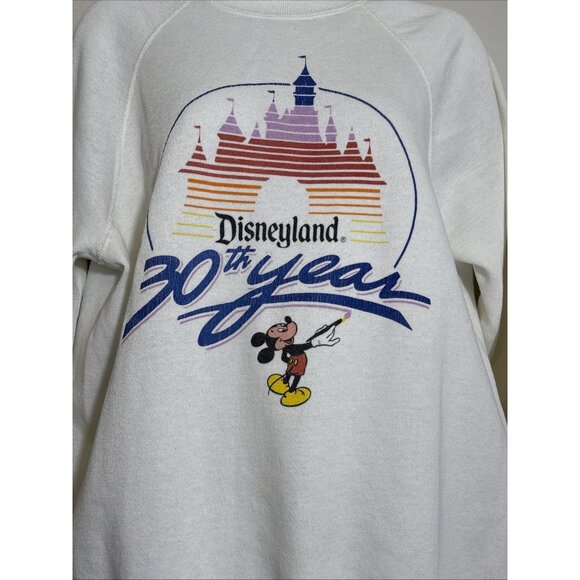 Vintage Disneyland 30th Year Anniversary Sweatshirt 80s Single Stitch Size XL - Picture 4 of 6